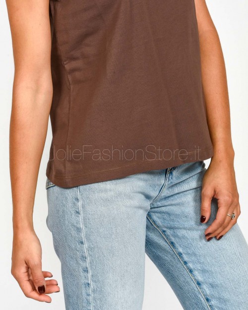 Grace & Mila T-Shirt “Pont des Arts” Marrone  SORENTINO CHATAIGNA