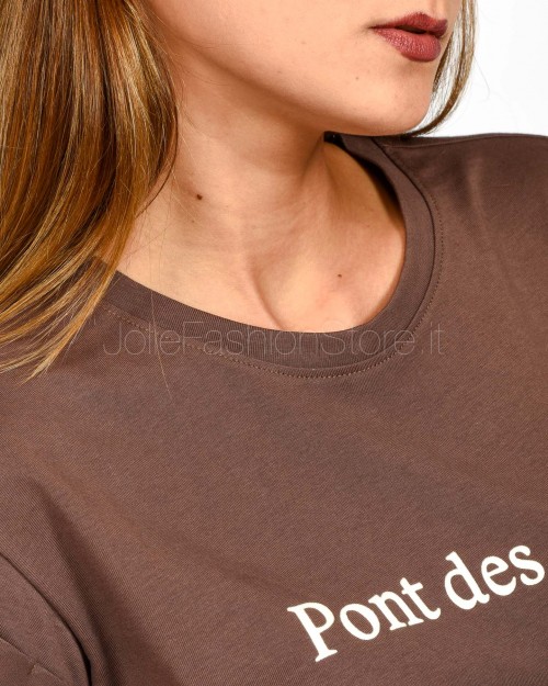 Grace & Mila T-Shirt “Pont des Arts” Marrone  SORENTINO CHATAIGNA