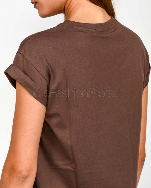 Grace & Mila T-Shirt “Pont des Arts” Marrone  SORENTINO CHATAIGNA