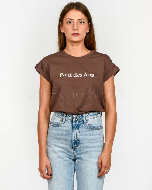 Grace & Mila T-Shirt “Pont des Arts” Marrone  SORENTINO CHATAIGNA