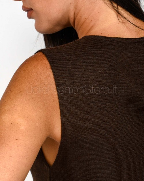 Grace & Mila Chocolate Knit Sheath Dress  SARAH CHOCOLAT