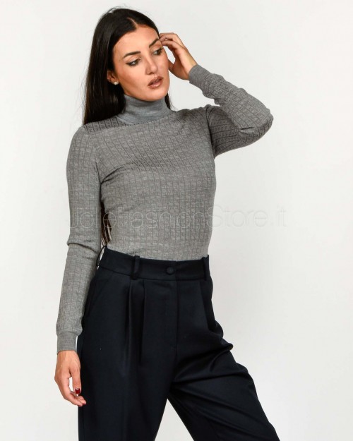 Elisabetta Franchi Maglia Tricot Grigio Melange