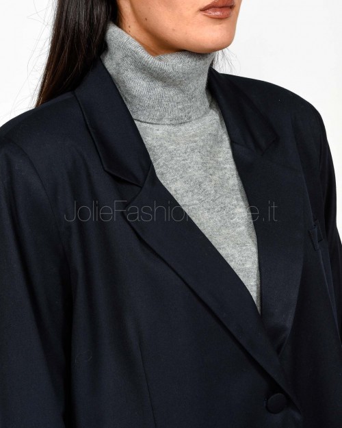 Actualee Giacca Monopetto Blu Notte  15168 DARK BLUE