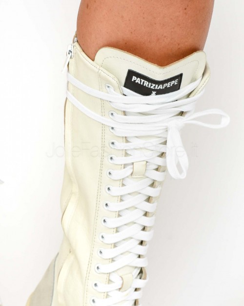 Patrizia Pepe STIVALI/BOOTS White  8Y0145 L150 W101