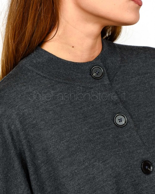 Meimeij Cardigan Crop Storm Grey  M5FZ09 783