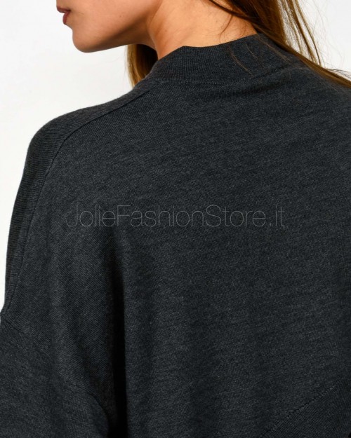 Meimeij Cardigan Crop Storm Grey  M5FZ09 783