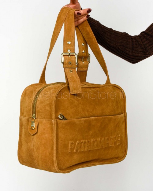 Patrizia Pepe Borsa Shopping (IM)PERFECTION in Suede Natural  2B0125 L152P B768