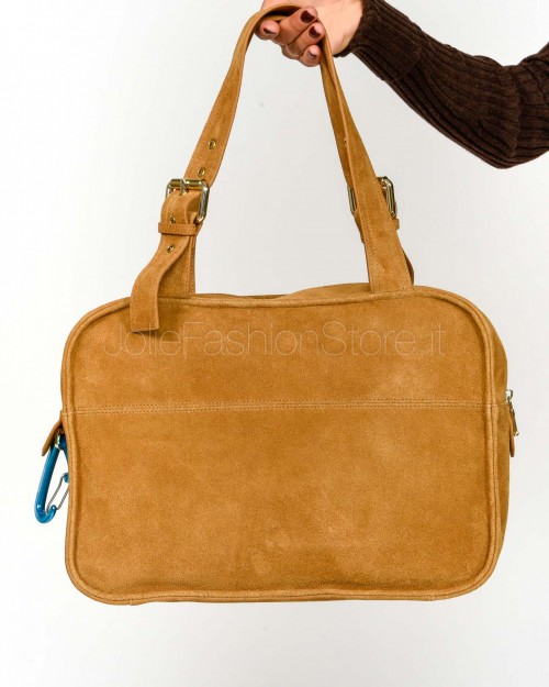 Patrizia Pepe Borsa Shopping (IM)PERFECTION in Suede Natural  2B0125 L152P B768