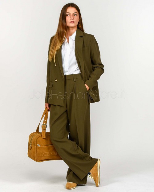 Grace & Mila Giacca Doppiopetto Verde Militare