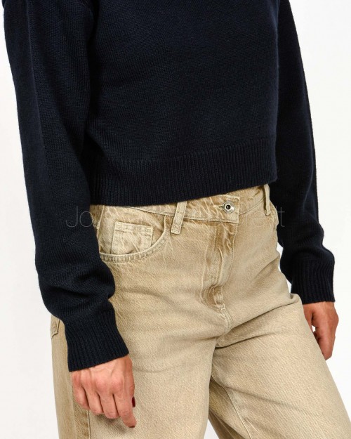 Patrizia Pepe Maglione Crop Navy  8K0336 K282 C789