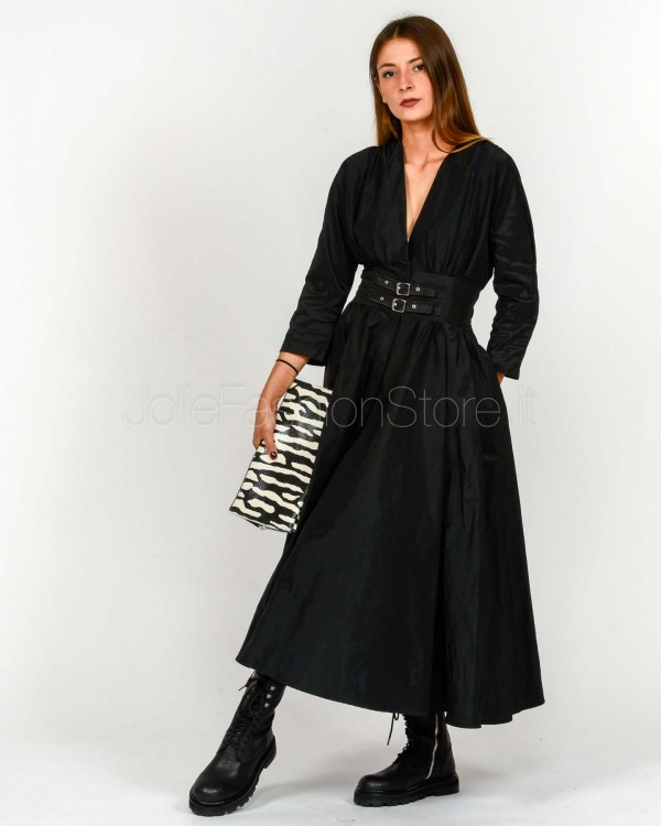 Meimeij Abito Midi Con Cinghiette Nero  M5IJ03 100