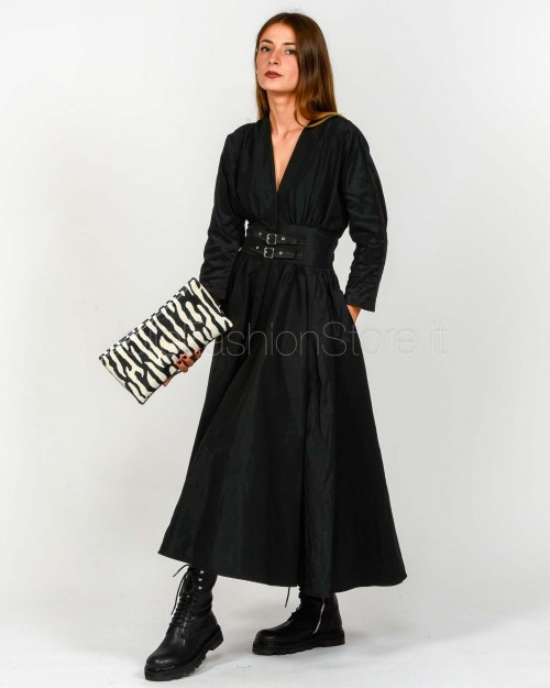 Meimeij Abito Midi Con Cinghiette Nero  M5IJ03 100