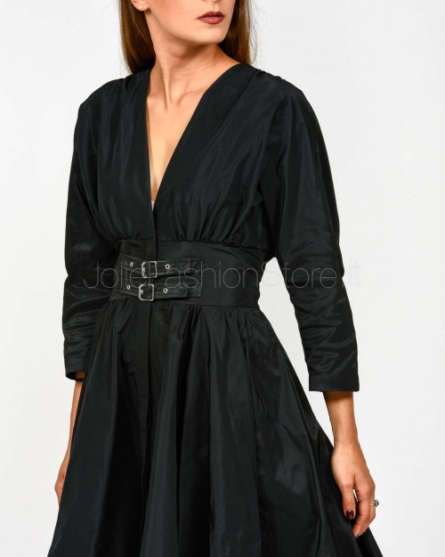 Meimeij Abito Midi Con Cinghiette Nero  M5IJ03 100