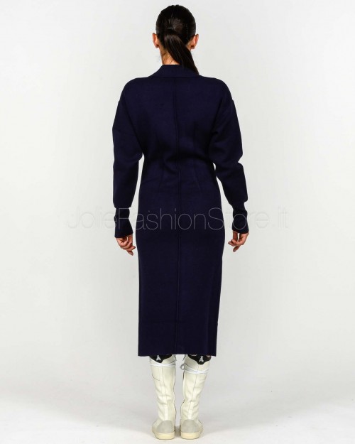 Patrizia Pepe Abito Midi Evening Blue  8A1557 K283 CA67