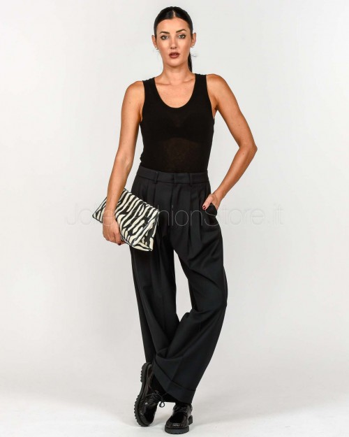 Meimeij Pantalone Con Piences Nero  M5IH13 100