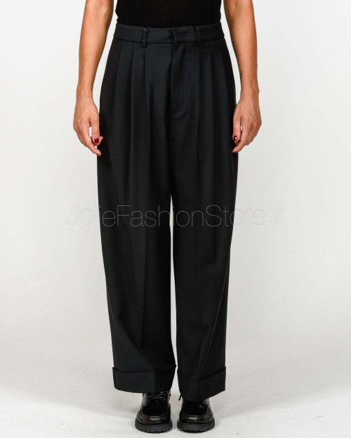 Meimeij Pantalone Con Piences Nero  M5IH13 100