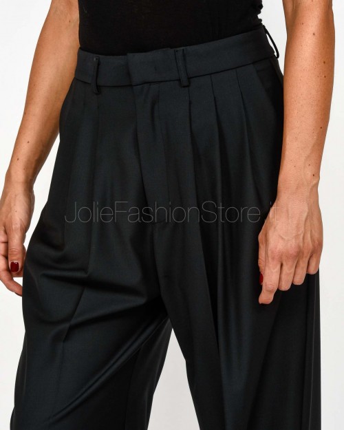 Meimeij Pantalone Con Piences Nero  M5IH13 100