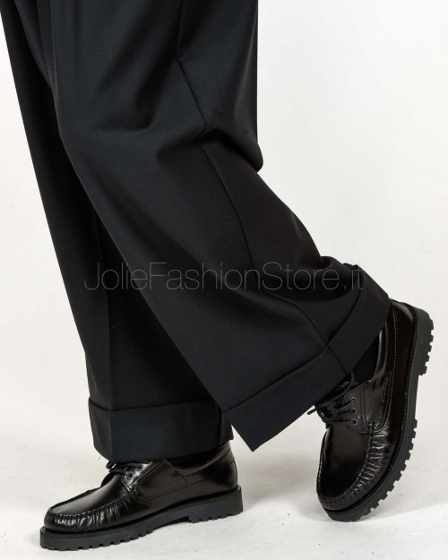 Meimeij Pantalone Con Piences Nero  M5IH13 100