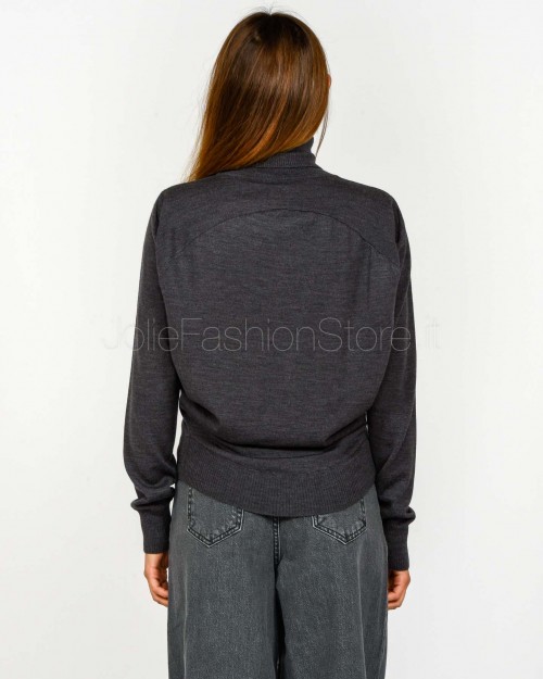 Meimeij Maglia Dolcevita in Lana Vergine Gradino  M5FZ51 861