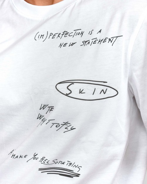 Patrizia Pepe T-Shirt (IM)PERFECTION Bianco Ottico  2M4521 J365 W103