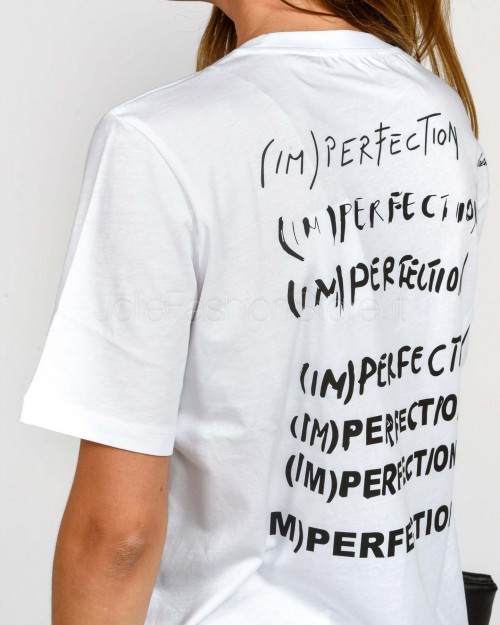 Patrizia Pepe T-Shirt (IM)PERFECTION Bianco Ottico  2M4521 J365 W103