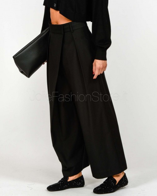 Meimeij Pantalone Gamba Larga Nero