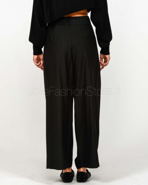 Meimeij Pantalone Gamba Larga Nero  M5IN00 100