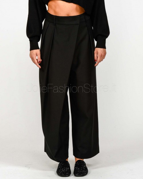 Meimeij Pantalone Gamba Larga Nero  M5IN00 100