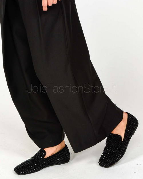 Meimeij Pantalone Gamba Larga Nero  M5IN00 100