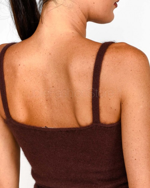 Solo Tre Top Misto Lana Fondente  M3F0083 FU 69S FONDENTE
