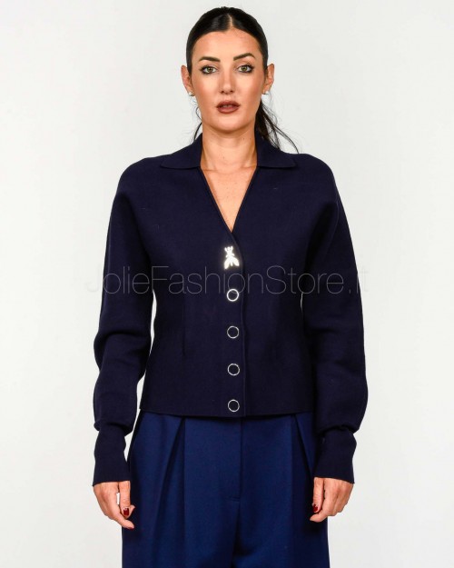 Patrizia Pepe Maglia Scollo a V Evening Blue  8K0345 K283 CA67