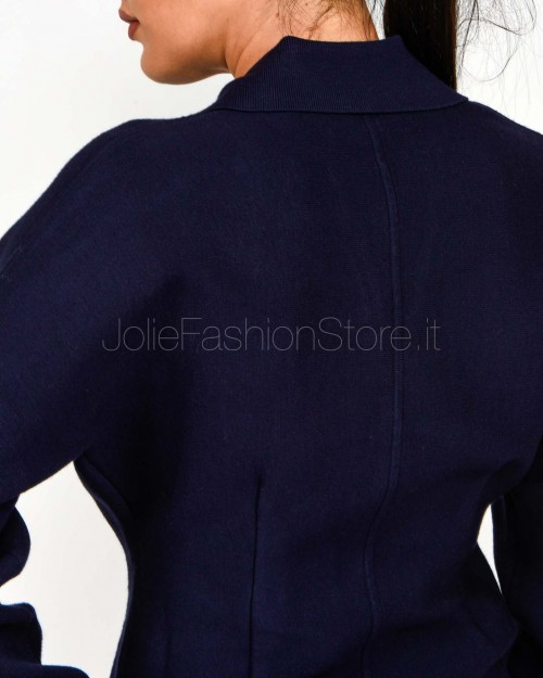 Patrizia Pepe Maglia Scollo a V Evening Blue  8K0345 K283 CA67