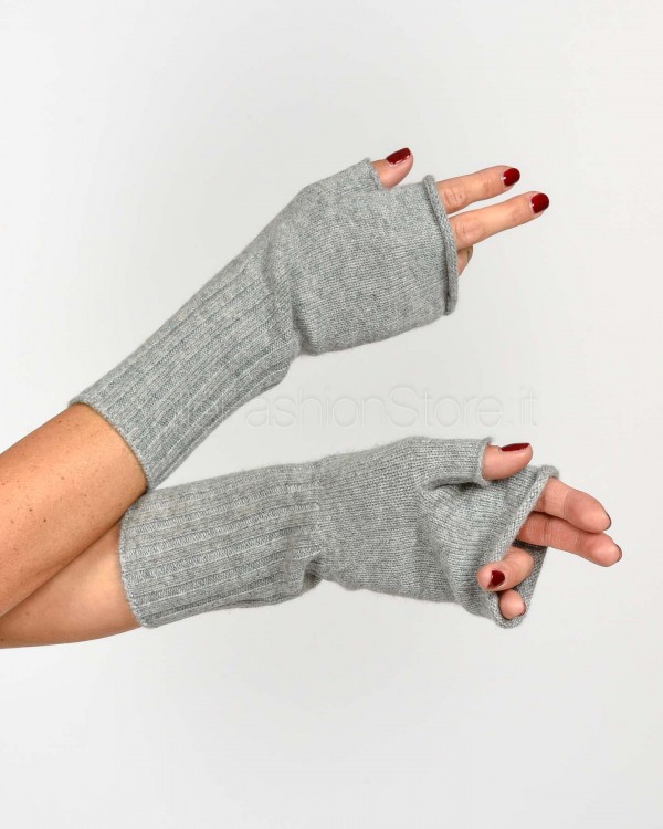 Not Shy Guanti Senza Dita in Cashmere Grigio Modello Alexine  ALEXINE GRIS CHINE