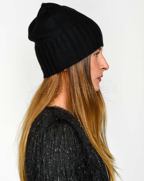 Not Shy Cappello in Cashmere Nero Modello Ines  INES NOIR