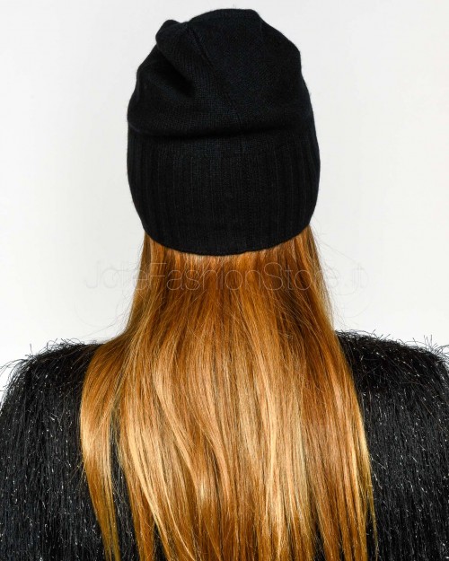 Not Shy Cappello in Cashmere Nero Modello Ines  INES NOIR