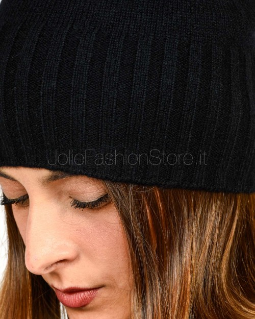 Not Shy Cappello in Cashmere Nero Modello Ines  INES NOIR