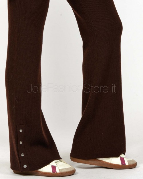 Not Shy Pantalone in Maglia Cacao  4307039