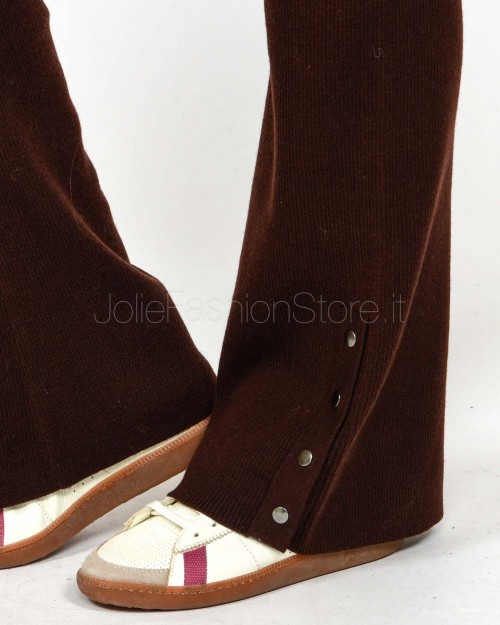 Not Shy Pantalone in Maglia Cacao  4307039