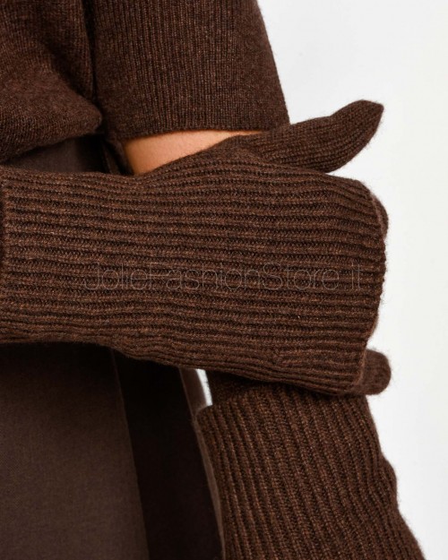 Not Shy Guanti in Cashmere Coffee Modello River  RIVER COFFEE
