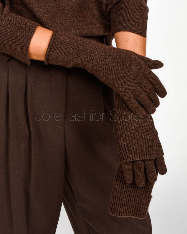 Not Shy Guanti in Cashmere Coffee Modello River  RIVER COFFEE