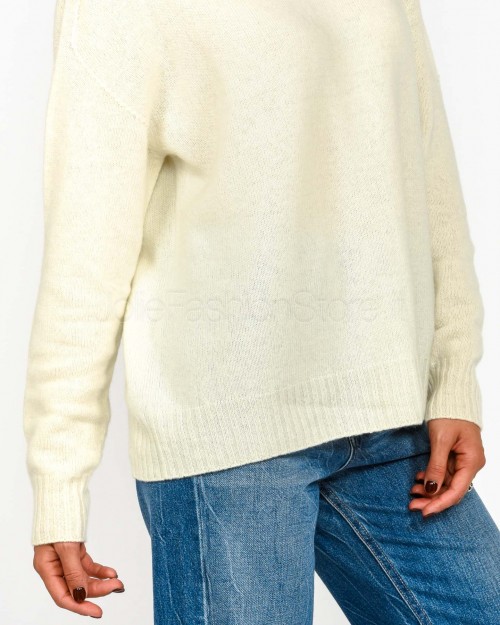Solo Tre Maglione Lana/Cashmere Bianco  M3F0021 FU 03S PANNA