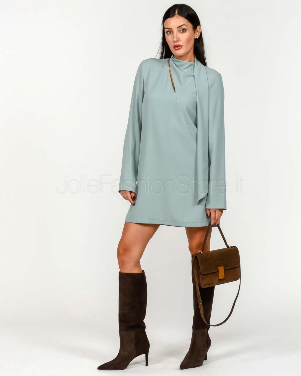 Patrizia Pepe Dress With Silver Green Scarf  2A2967 A454 G618