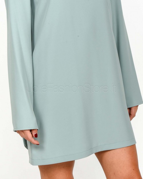 Patrizia Pepe Abito Con Sciarpa Silver Green  2A2967 A454 G618