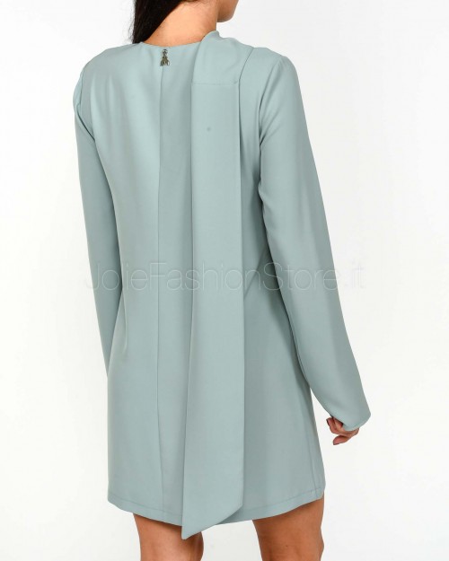 Patrizia Pepe Abito Con Sciarpa Silver Green  2A2967 A454 G618