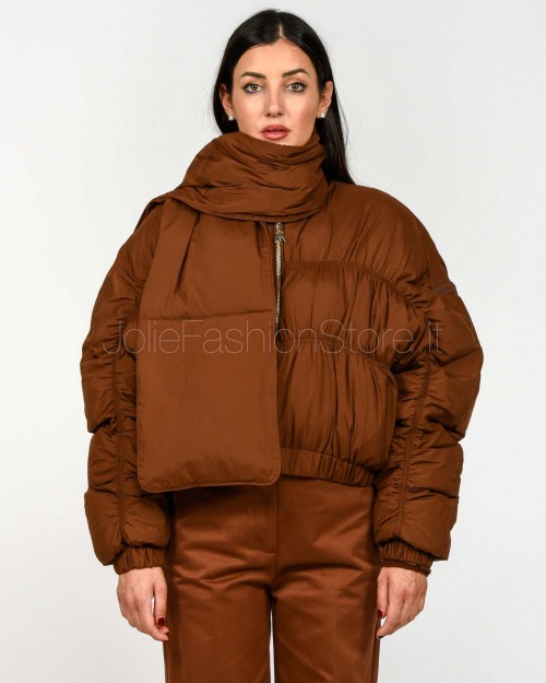 Patrizia Pepe Piumino Bomber Earth Brown  8O0180 A609 B834