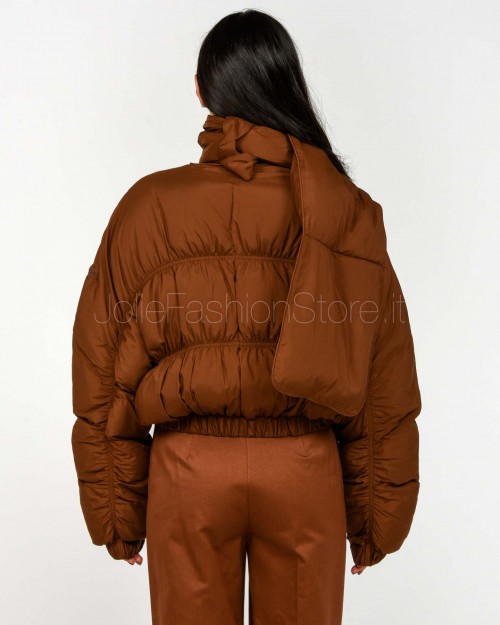 Patrizia Pepe Piumino Bomber Earth Brown  8O0180 A609 B834