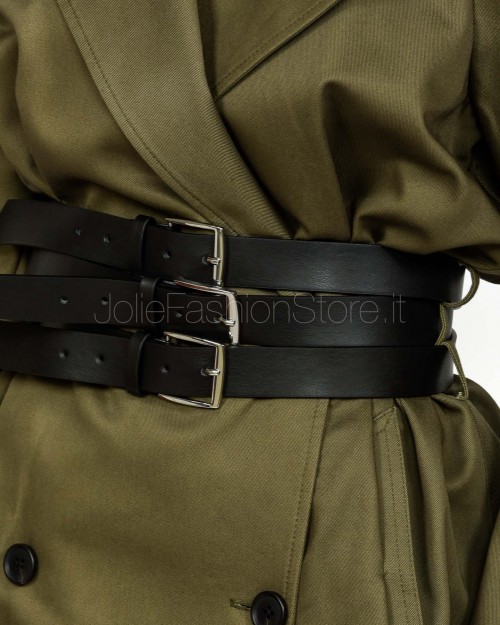 Meimeij Trench Doppiopetto Con Cinture Mility  M5FK02 866