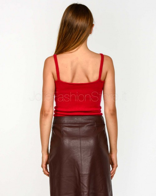 Solo Tre Top Misto Lana Magenta  M3F0083 FU 45S MAGENTA