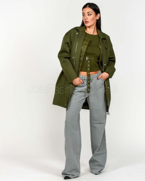 Patrizia Pepe CAPPOTTO/COAT Ivy Green