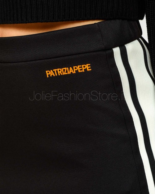 Patrizia Pepe Gonna Mini Con Banda a Contrasto Nero  2G1043 A664 K103
